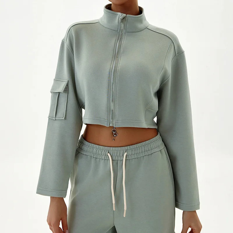 Woman Yoga Clothes Windbreaker Sportswear Running Long Sleeve Sweatshirt Sports Jackets Top Women Workout Tops Activewear