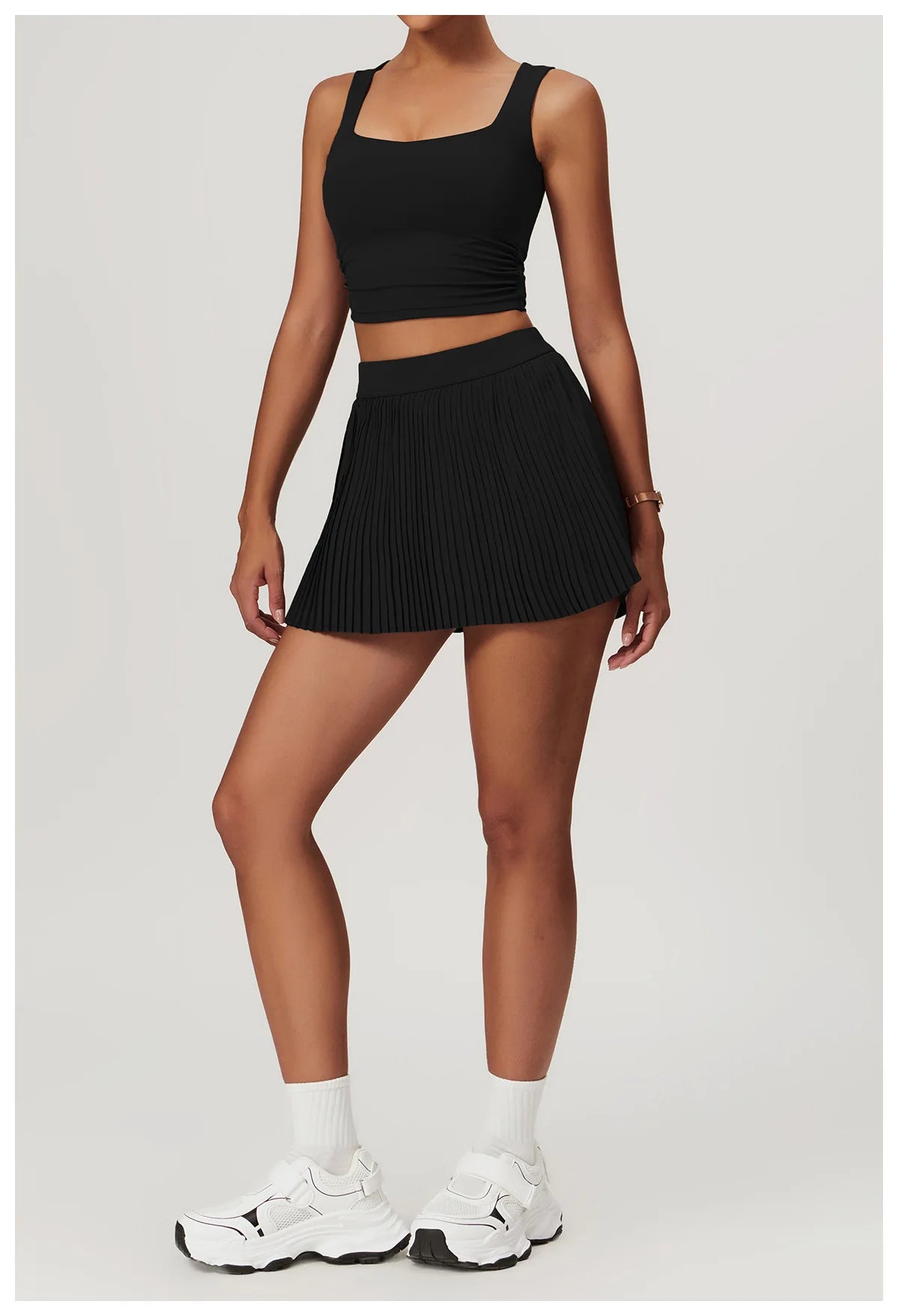 Yoga Sets Workout Sets for Women 2 Pieces Gym Suits Long Sleeved Outfits Zipper Fitness Jacket Running Short Skirt Sportswear