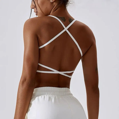 Women's Summer Yoga Apparel: Breathable Underwear, Sports Bra for Running, Push-Up Shaping, and Shock-Proof Top