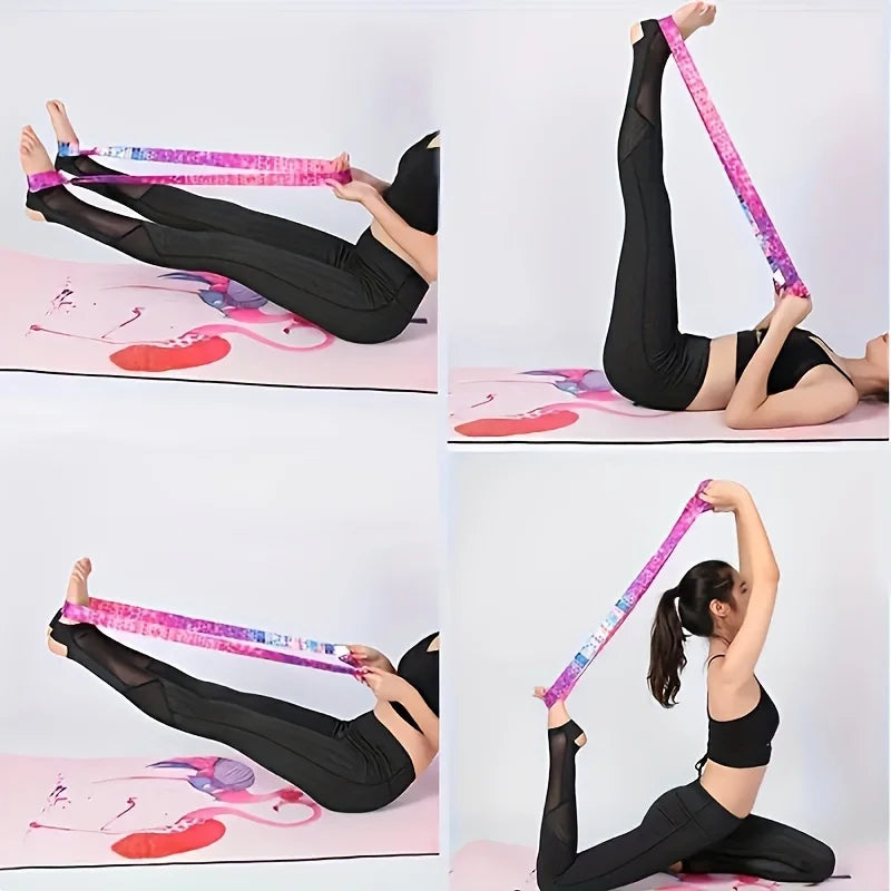 Yoga Mat Strap, Yoga Stretching Strap, Suitable for Yoga Mat Bundling, Full Body Muscle Stretching, Yoga Room Accessories