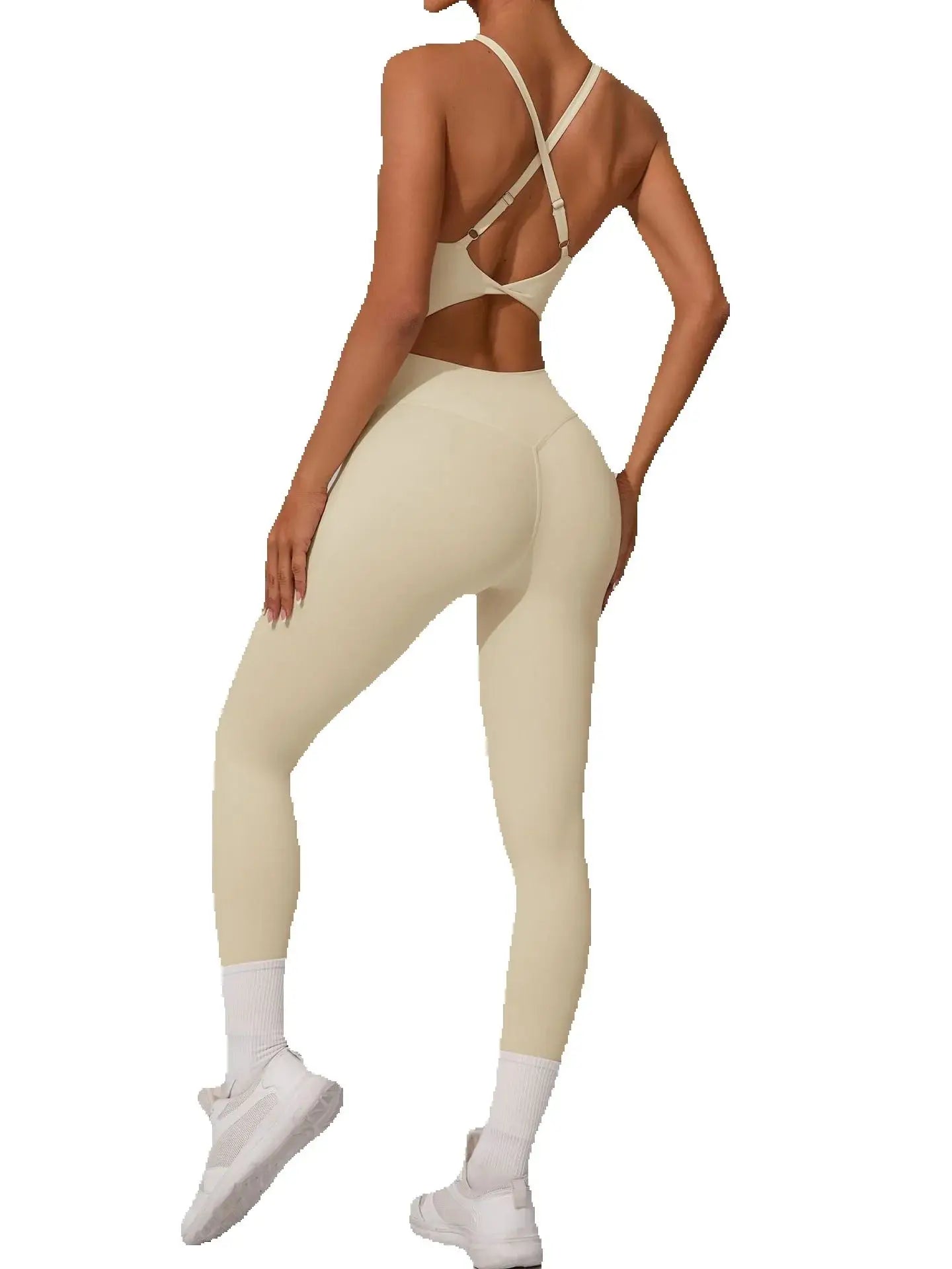 Yoga Set Women Tracksuit  Sports Jumpsuit Sexy Backless One-piece Suit Female Rompers Quick Dry Yoga Clothing Workout Bodysuits