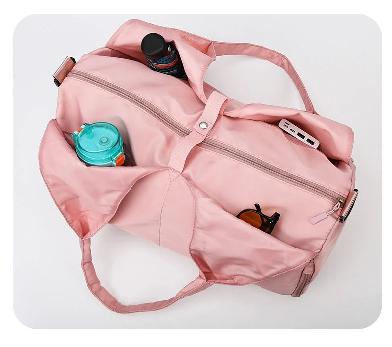 Yoga Mat Gym Bag For Women Sports Handbags Travel Fitness Tote Bag Yoga Swimming Shoulder Bag Large Capacity With Shoulder Strap