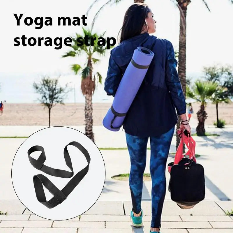 Yoga Strap For Carrying Mat Carrier Sling Yoga Carrying Strap Yoga Mat Sling Adjustable Anti-Slip Strap Stretch Bands Exercise