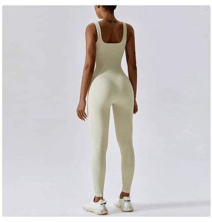 Yoga Set Women One-piece Yoga Suit Women Dance Romper Fitness Bodysuit Workout Siamese Sportswear Seamless Gym Sports Playsuit