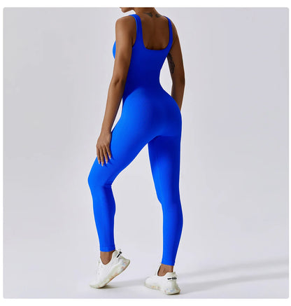 Yoga Set Women One-piece Yoga Suit Women Dance Romper Fitness Bodysuit Workout Siamese Sportswear Seamless Gym Sports Playsuit