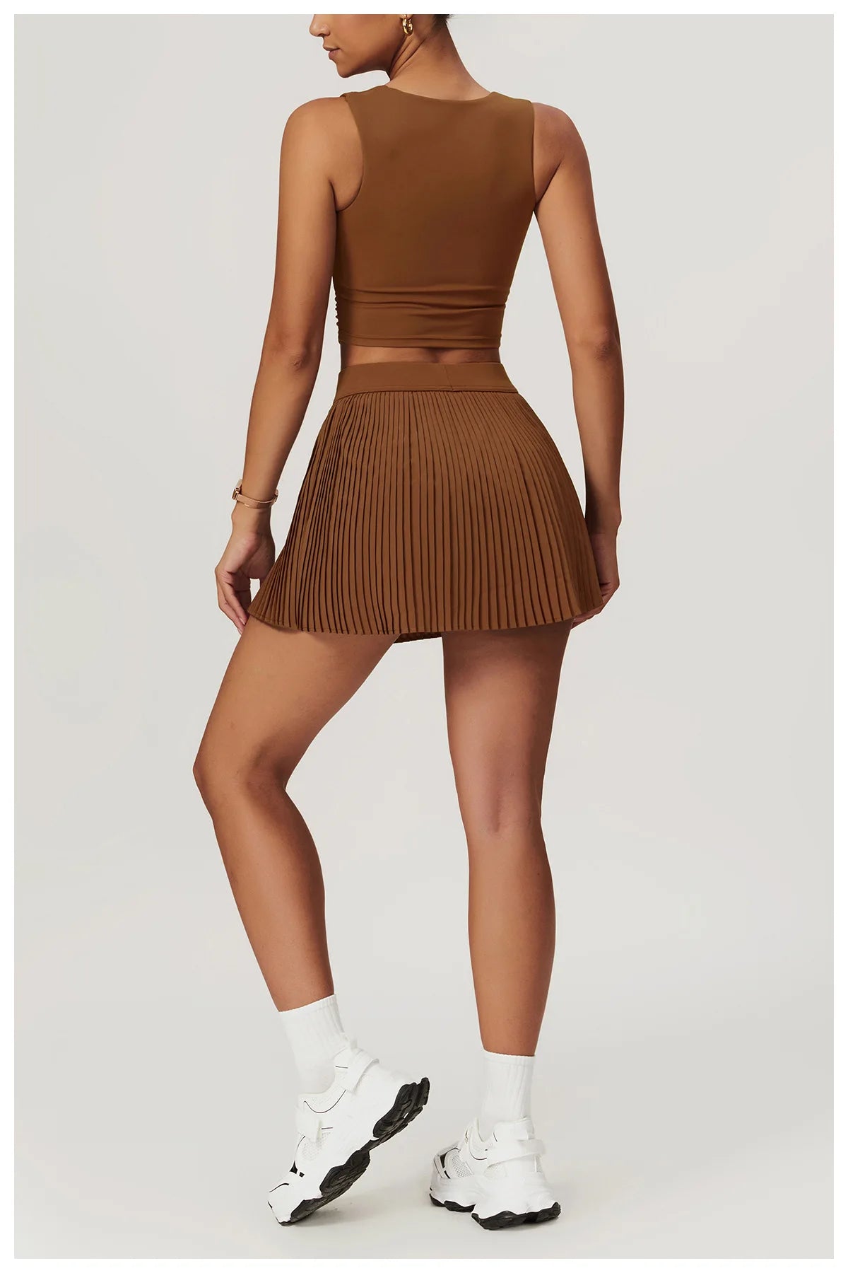 Yoga Sets Workout Sets for Women 2 Pieces Gym Suits Long Sleeved Outfits Zipper Fitness Jacket Running Short Skirt Sportswear