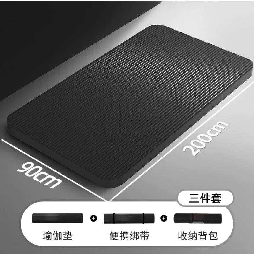 200*90cm Thick 20mm Men's Gym Mat Beginner Yoga Mat Thickened Widened and Lengthened Non-slip Sports Yoga Mat for Home