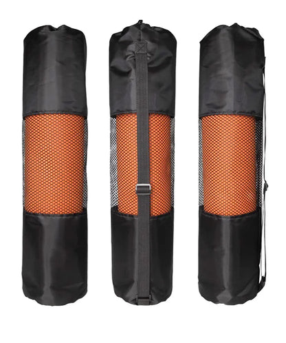 Yoga Mat Carry Bag Drawstring Shoulder Strap Oxford Fabric With Mesh Pocket Portable Yoga Equipment Storage Bag