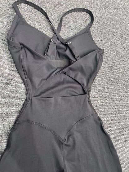 Yoga Set Women Tracksuit  Sports Jumpsuit Sexy Backless One-piece Suit Female Rompers Quick Dry Yoga Clothing Workout Bodysuits