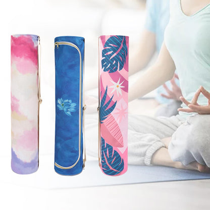 Yoga Mat Bag Fashionable Smooth Zipper Durable Multifunctional with Adjustable Shoulder Strap Lightweight Workout Shoulder Bag
