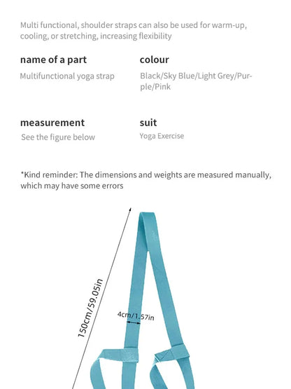 Portable Yoga Mat Strap Belts Adjustable Storage Ties Sports Sling Shoulder Carry Strap Belt Exercise Stretch Fitness Equiment