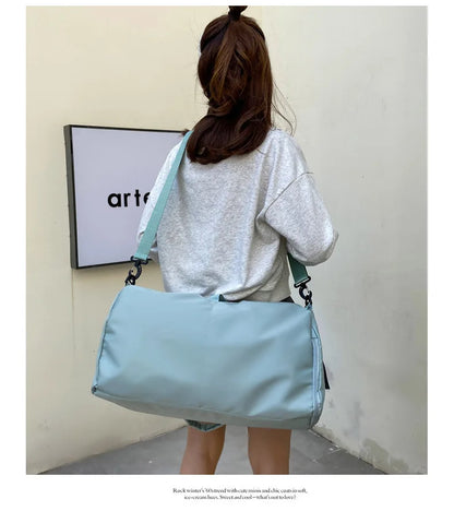 Yoga Mat Gym Bag For Women Sports Handbags Travel Fitness Tote Bag Yoga Swimming Shoulder Bag Large Capacity With Shoulder Strap