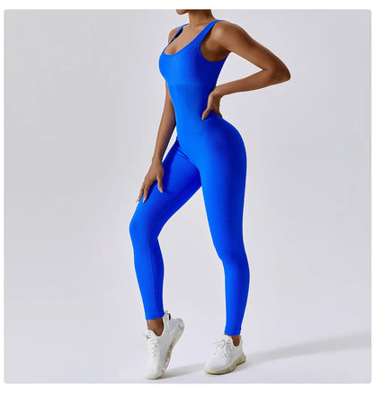 Yoga Set Women One-piece Yoga Suit Women Dance Romper Fitness Bodysuit Workout Siamese Sportswear Seamless Gym Sports Playsuit