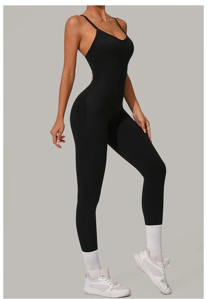 Yoga Set Women Tracksuit  Sports Jumpsuit Sexy Backless One-piece Suit Female Rompers Quick Dry Yoga Clothing Workout Bodysuits