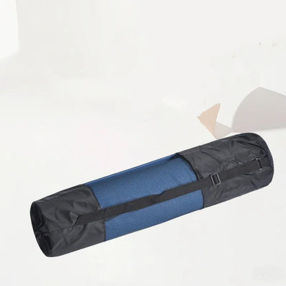 Yoga Mat Carry Bag Drawstring Shoulder Strap Oxford Fabric With Mesh Pocket Portable Yoga Equipment Storage Bag