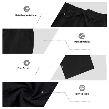 Men's 16-Color Breathable Linen Yoga Pants Loose Casual Sportswear for Spring/Summer 2025 European And American Style