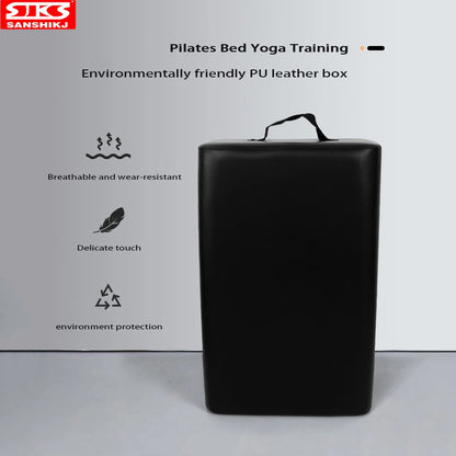Household Yoga Equipment Pilates Core Bed Accessories, Square Box, Leather Case