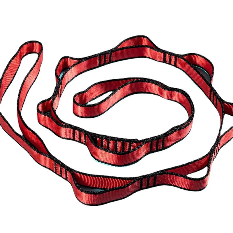 Yoga Stretch Belt Extender Strap Rope Outdoor Hanging Rope Climbing Rope Elastic Yoga Hammock Shoulder Strap for Aerial Yoga