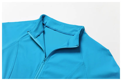 Yoga Sets Workout Sets for Women 2 Pieces Gym Suits Long Sleeved Outfits Zipper Fitness Jacket Running Short Skirt Sportswear