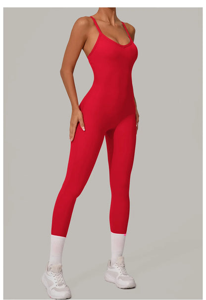 Yoga Set Women Tracksuit  Sports Jumpsuit Sexy Backless One-piece Suit Female Rompers Quick Dry Yoga Clothing Workout Bodysuits