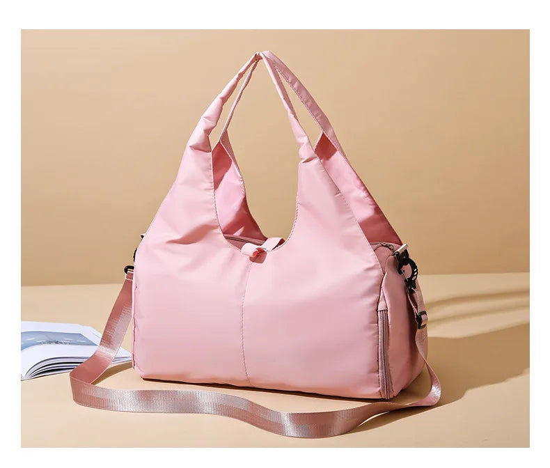 Yoga Mat Gym Bag For Women Sports Handbags Travel Fitness Tote Bag Yoga Swimming Shoulder Bag Large Capacity With Shoulder Strap