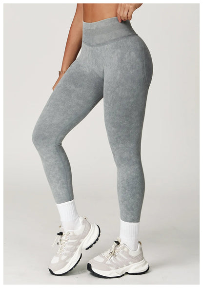 Yoga Pants Impact Leggings Women Seamless Sports Yoga Pant High Waist Ribbed Gym Clothes Fitness Workout Wear Scrunch Bum Tights