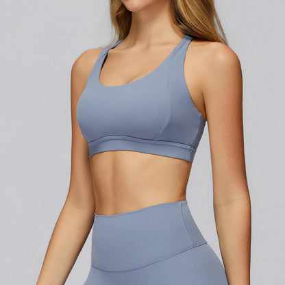 Yoga Bra for Women Hollow Out Beauty Back Gym Top Padded Sports Bra Running Fitness Bras Tight Workout Crop Top Sportswear