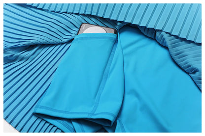 Yoga Sets Workout Sets for Women 2 Pieces Gym Suits Long Sleeved Outfits Zipper Fitness Jacket Running Short Skirt Sportswear