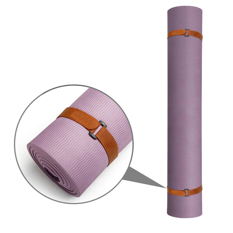 Non-Slip Yoga Mat Strap with Adjustable Fastener; Reliable Exercise Accessory Storage Bungee Cord