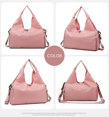 Yoga Mat Gym Bag For Women Sports Handbags Travel Fitness Tote Bag Yoga Swimming Shoulder Bag Large Capacity With Shoulder Strap