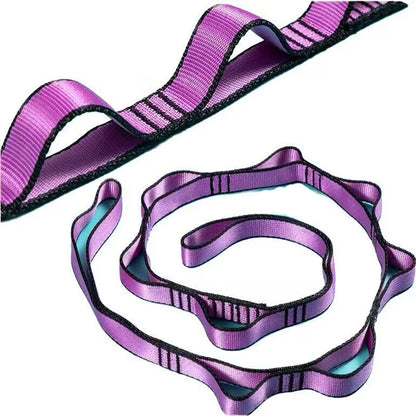 Yoga Stretch Belt Extender Strap Rope Outdoor Hanging Rope Climbing Rope Elastic Yoga Hammock Shoulder Strap for Aerial Yoga