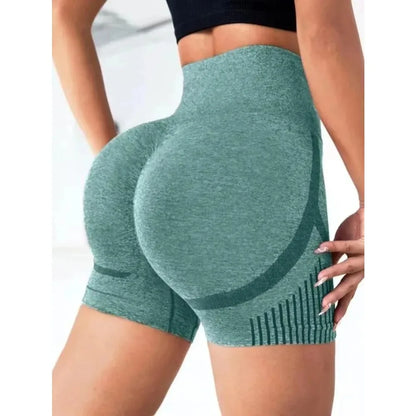 Women Yoga Shorts High Waist Workout Shorts Fitness Yoga Lift Butt Fitness Ladies Yoga Gym Running Short Pants Sportswear