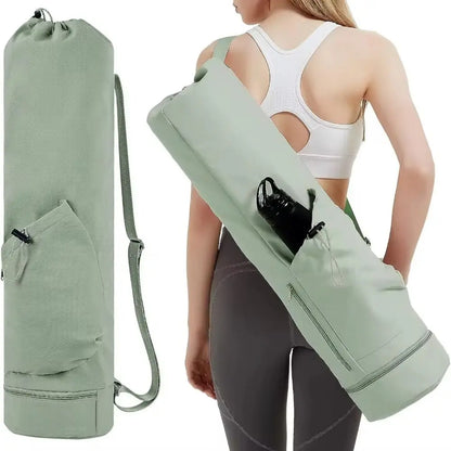 Yoga Backpack Large Capacity Yoga Mat Bag Adjustable Shoulder Straps Drawstring Breathable Sports Bag Waterproof Portable Gym