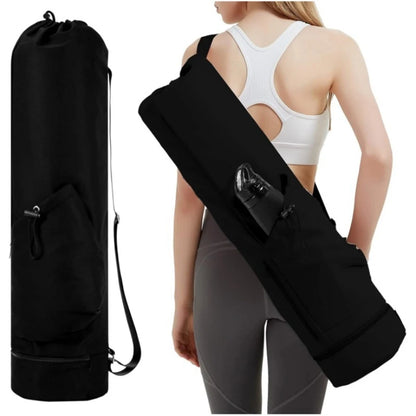 Yoga Mat Bag & Backpack - Multi-Function Handheld & Shoulder Carry Bag with Wet Storage Pocke for Pilates, Fitness & Sports