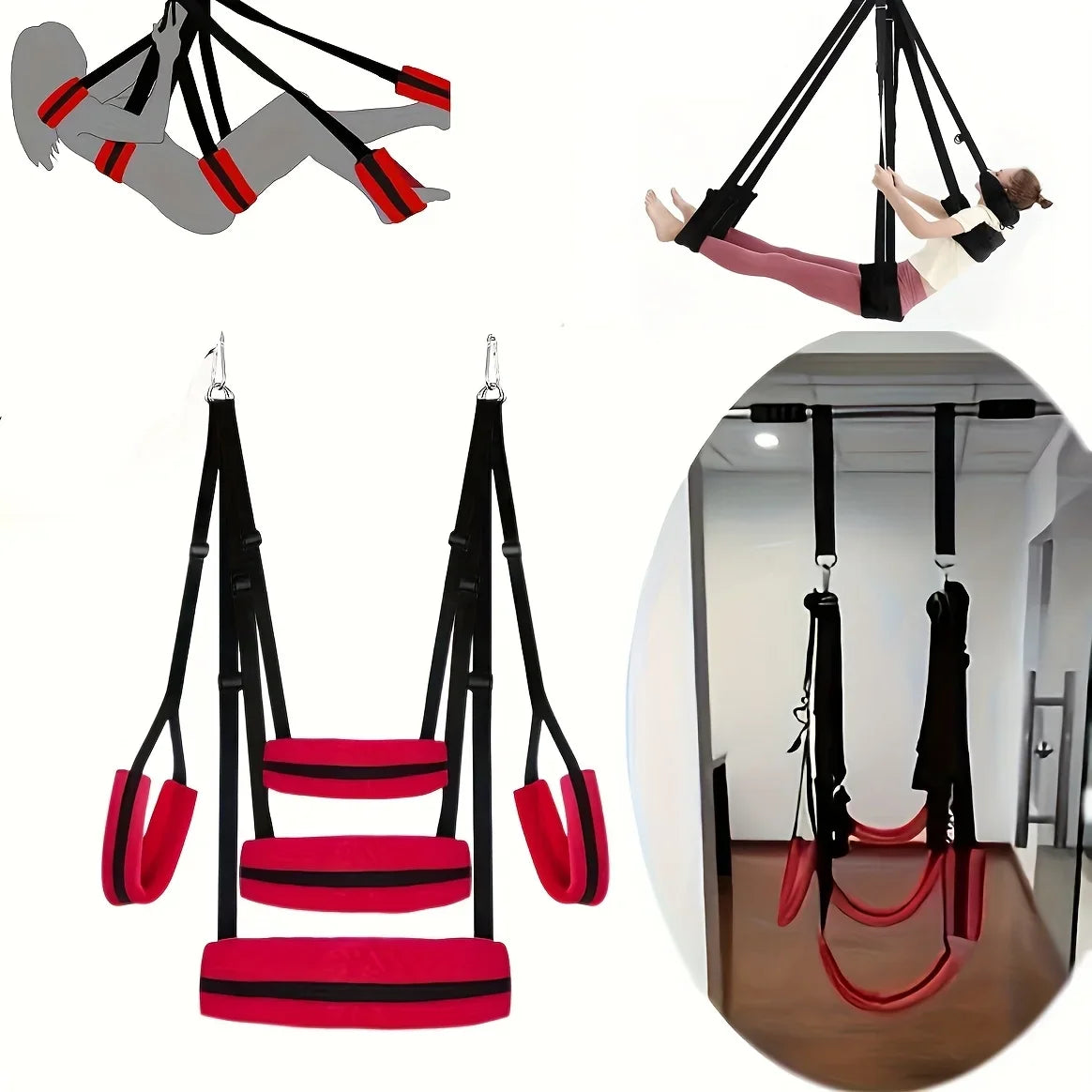 1 Adjustable Yoga Band, Multifunctional Fitness Accessories for Enhanced Flexibility and Home Workouts