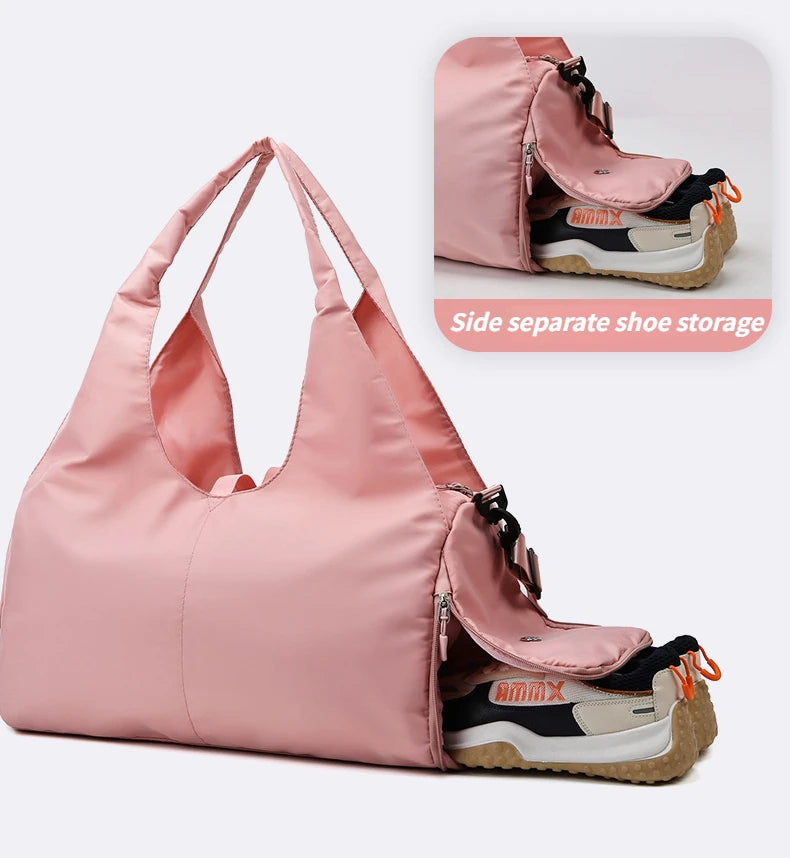 Yoga Mat Gym Bag For Women Sports Handbags Travel Fitness Tote Bag Yoga Swimming Shoulder Bag Large Capacity With Shoulder Strap