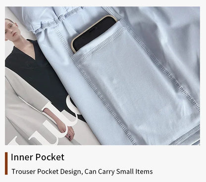 Yoga Sports Women Shorts High Waist Double Layered Quick-Dry Breathable Athletic Shorts Outdoor Leisure Running Fitness Shorts