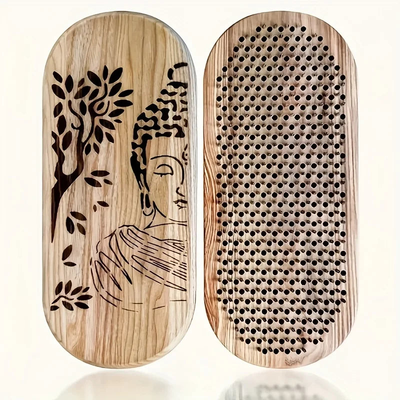 Yoga Acupressure Board & Foot Massager with Smooth Surface, Sturdy Base for Standing Posture Support Portable Yoga Tool for Home