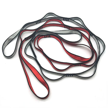 Yoga Stretch Belt Extender Strap Rope Outdoor Hanging Rope Climbing Rope Elastic Yoga Hammock Shoulder Strap for Aerial Yoga