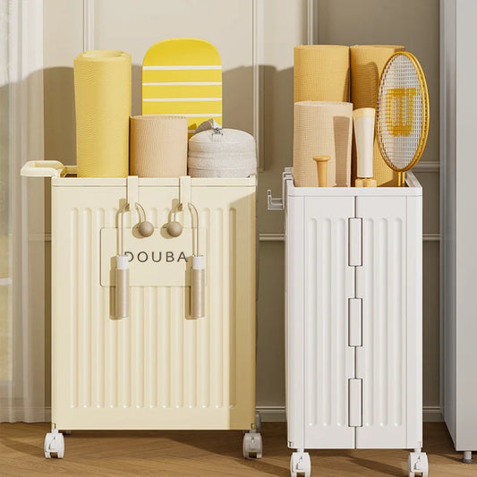 Yoga Mat Folding Storage With Wheels Workout Equipment Corner Storage Organizer Home Yoga Mat Holder Gym Organizer Box