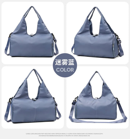 Yoga Mat Gym Bag For Women Sports Handbags Travel Fitness Tote Bag Yoga Swimming Shoulder Bag Large Capacity With Shoulder Strap