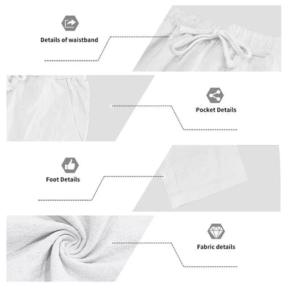 Men's 16-Color Breathable Linen Yoga Pants Loose Casual Sportswear for Spring/Summer 2025 European And American Style