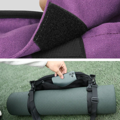 Multifunctional Yoga Mat Bag Carrier Yoga train Holder Full-zip Exercise Carrier Bag Easy Access Zipper Adjustable Strap