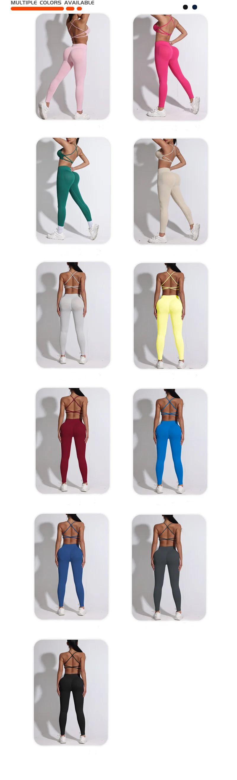 Yoga Set Workout Sets Women Tracksuit Gym Push Up Fitness Running Workout Sportswear Back Cross Sport Bra Leggings Shorts Suit