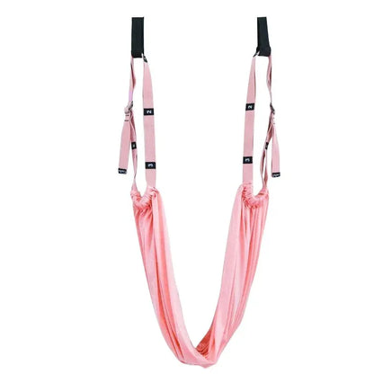 Adjustable Aerial Yoga Strap Elastic Stretch Door Hanging Yoga Belts Hammock Swing Fitness Handstand Rope Training Device Women