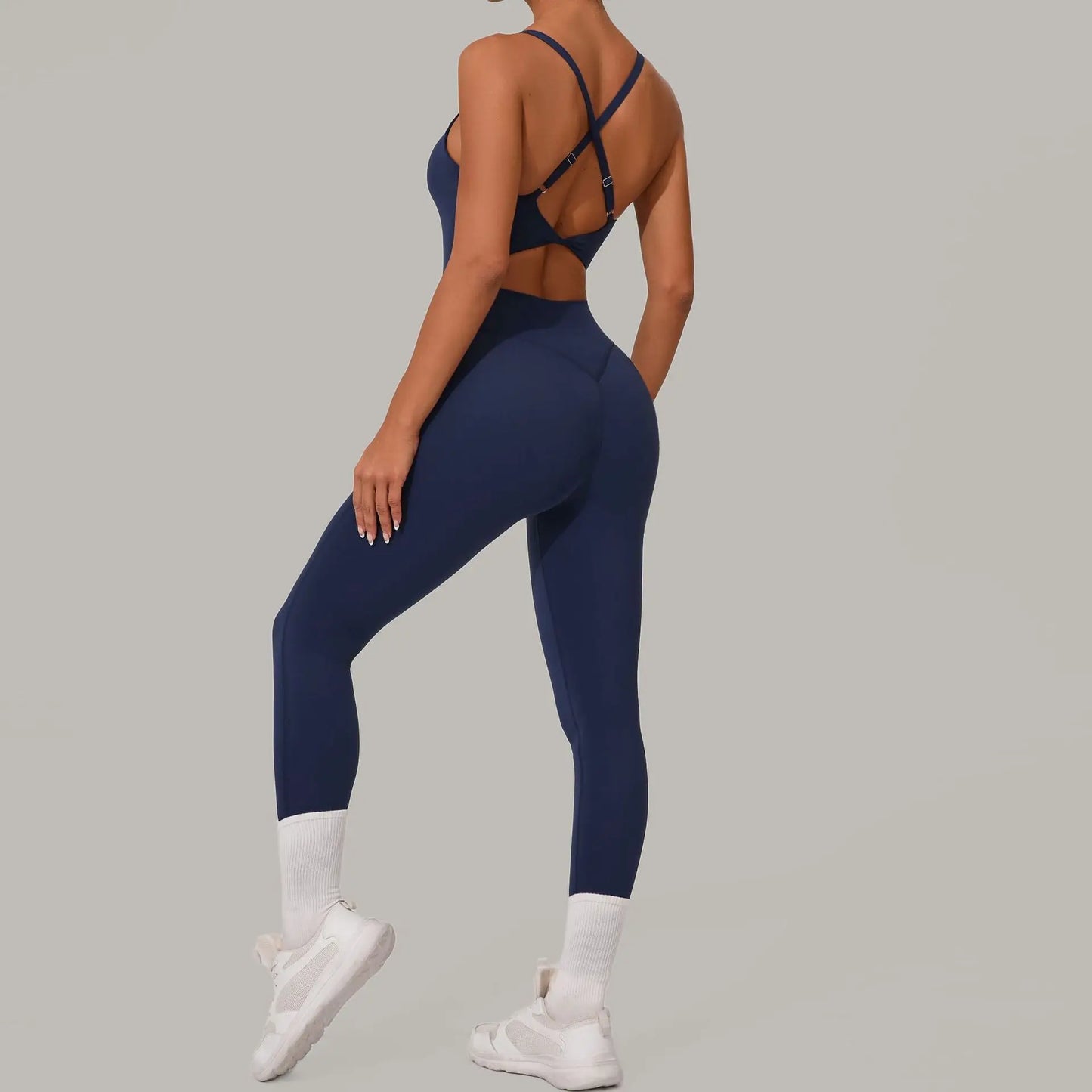 Yoga Set Women Tracksuit  Sports Jumpsuit Sexy Backless One-piece Suit Female Rompers Quick Dry Yoga Clothing Workout Bodysuits