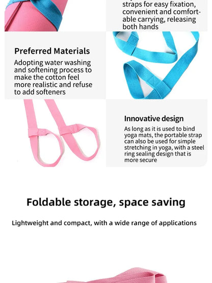 Portable Yoga Mat Strap Belts Adjustable Storage Ties Sports Sling Shoulder Carry Strap Belt Exercise Stretch Fitness Equiment