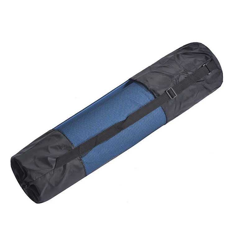 Yoga Mat Carry Bag Drawstring Shoulder Strap Oxford Fabric With Mesh Pocket Portable Yoga Equipment Storage Bag