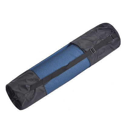 Yoga Mat Carry Bag Drawstring Shoulder Strap Oxford Fabric With Mesh Pocket Portable Yoga Equipment Storage Bag