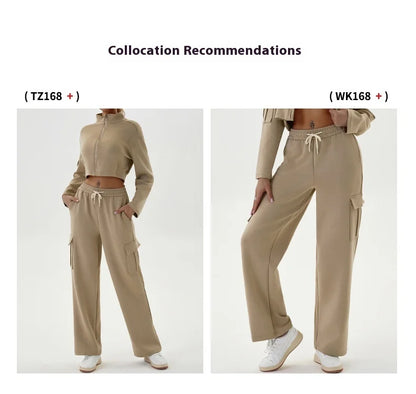 Woman Yoga Clothes Windbreaker Sportswear Running Long Sleeve Sweatshirt Sports Jackets Top Women Workout Tops Activewear